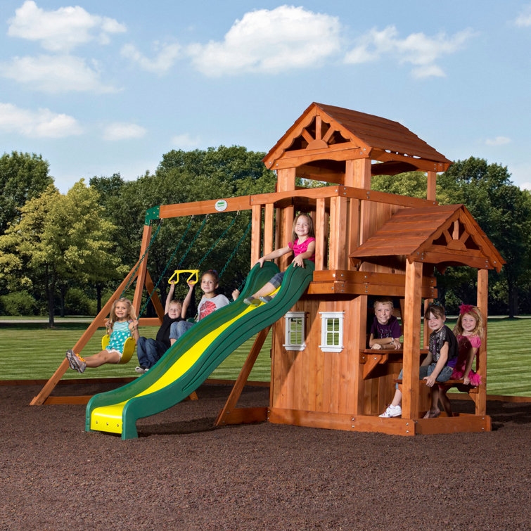 Backyard Discovery Tanglewood All Cedar Swing Set & Reviews Wayfair
